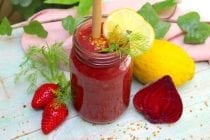 Licuado de Remolacha y fresa