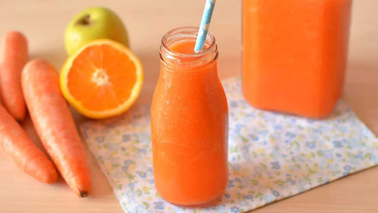 Crema fría de zanahoria y manzana